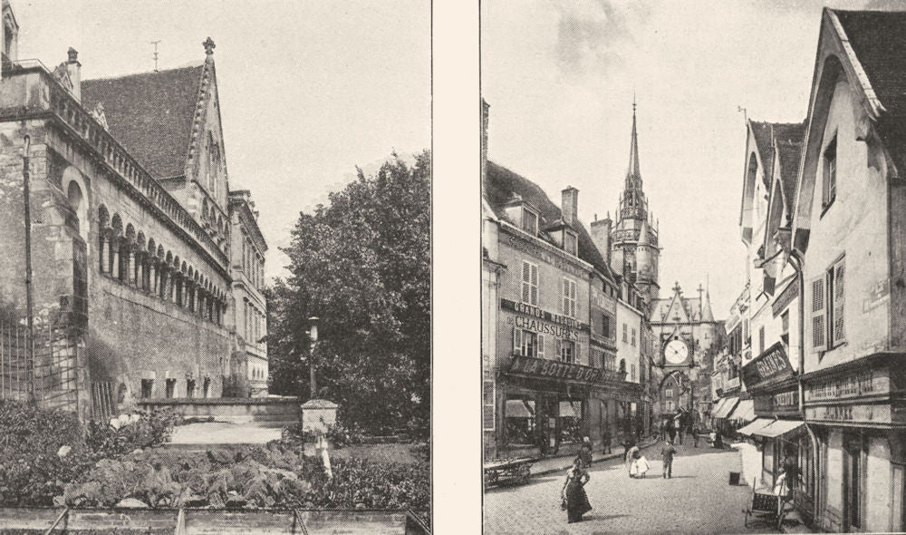 YONNE. Préfecture D'Auxerre; Tour de L'horloge, a Auxerre 1900 old print